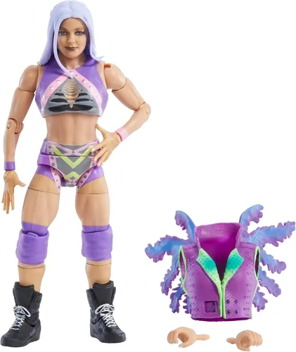 WWE Candice Lerae Elite Collection Series 87 - Figura de acción de 6 pulgadas, regalo coleccionable para fanáticos a partir de 8 años