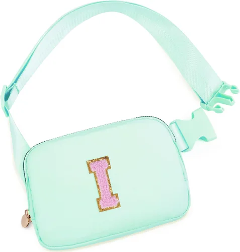 Miniatura 114 de Bolsa de cinturón para niñas y mujeres, bolsas cruzadas, riñonera, riñonera personalizada, Negro, Small