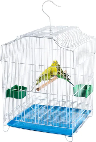 Miniatura 9 de Jaula de Viaje para Pájaros Pequeños - Kit de Iniciación Ligero para Pájaros Pequeños con Jaulas para Pájaros y Accesorios Ideal para Periquitos