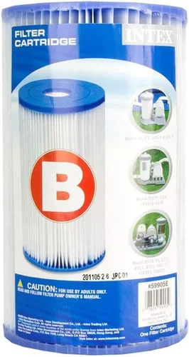 Intex Cartucho de bomba de filtro de repuesto tipo B para piscina (10 unidades)