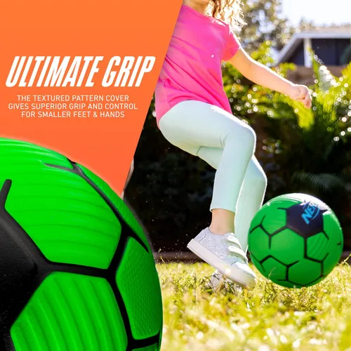 Miniatura 3 de NERF Kids Foam Mini Soccer Ball - Proshot Youth Soft Mini Foam Soccer Ball - 7" Inch NERF Indoor + Outdoor for Kids Verde