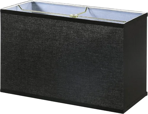 Miniatura 2 de Aspen Creative 36008 Pantalla rectangular de transición para lámpara de construcción de araña en color negro, 8 pulgadas + 16 pulgadas de ancho