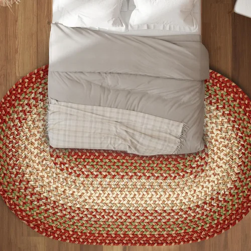 Miniatura 11 de Rhody Rug Easy Living EL33 Taupetone - Alfombra ovalada trenzada de 4 x 6 pies, decoración del hogar, tapete para piso o dormitorio, de fácil