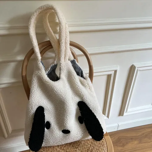 Miniatura 3 de JQWYGB Bolso de mano esponjoso para mujer Bolso de mano Kawaii estético lindo Y2K bolso de mano mullido bolso de mano para las axilas