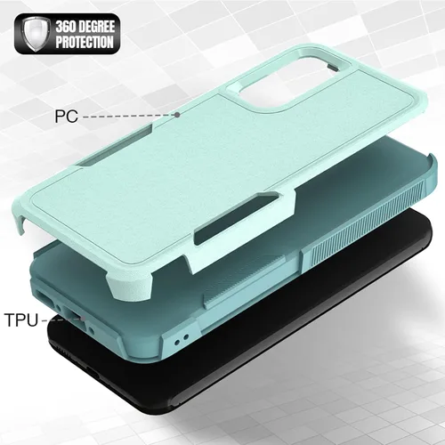 Miniatura 106 de Jeylly Compatible con Samsung Galaxy A22 5G Funda, Funda Samsung A22 5G con 2pcs protectores de pantalla de vidrio templado