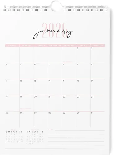 Miniatura 10 de Karto Calendario de pared 2025-2026 – Vertical de 8.5 x 11 pulgadas, de julio de 2025 a diciembre de 2026 – Aumenta tu productividad y fácil