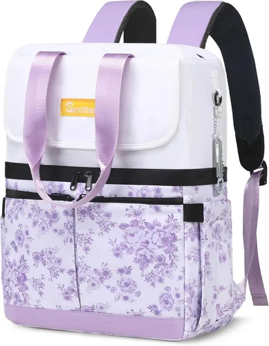 Miniatura 19 de Scothen Mochila Enfriadora con Doble Cubierta y 12 Paquetes de Hielo - Mantiene 36 Latas Frías por Hasta 24 Horas - Mochila Enfriadora Aislada