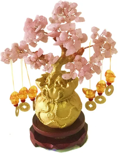Miniatura 6 de Árbol de la Abundancia de Feng Shui de citrino/Árbol de Dinero de citrino y Árbol de citrino, Árbol de Cristal de Grifo/Árbol de Fortuna de Dragón