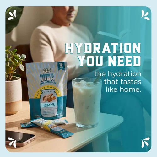 Miniatura 5 de KLASS VIDA Daily Hydration Horchata Agua Fresca - Paquetes de electrolitos en polvo Mezcla de bebida electrolítica sin azúcar Paquetes
