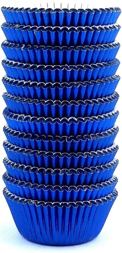 Miniatura 10 de Mini Foil Cupcake Liners Muffin Paper Baking Cups 300 Pcs (negro)