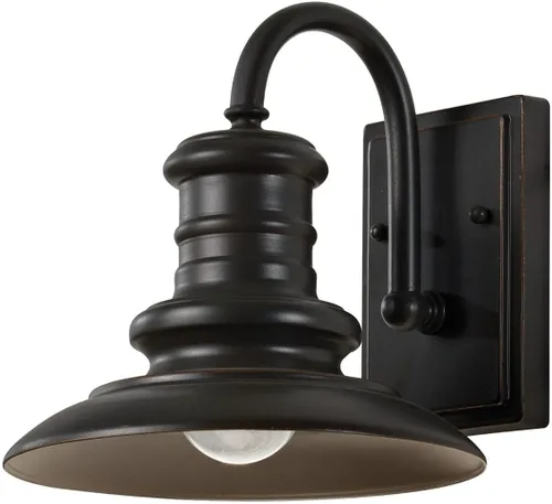 Miniatura 7 de Feiss OL9004TRD Redding Station - Farol de pared para iluminación de patio al aire libre, níquel satinado, 1 luz