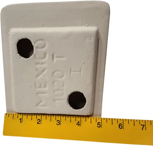 Miniatura 5 de DALTILE Soporte de papel higiénico TP de cerámica blanco nieve montaje en pared Thinset instalación vintage mediados de siglo retro moderno, BA1020T