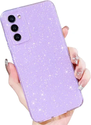 Miniatura 173 de MINSCOSE Compatible con Samsung Galaxy S22 Plus Case, Bonito Color Neón Brillante, con Purpurina Brillante Delgada Resistente a Golpes de Silicona
