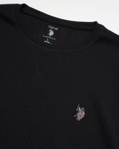 Miniatura 4 de US Polo Assn Camisa térmica para hombre camiseta de punto gofre de manga larga paquete de 2