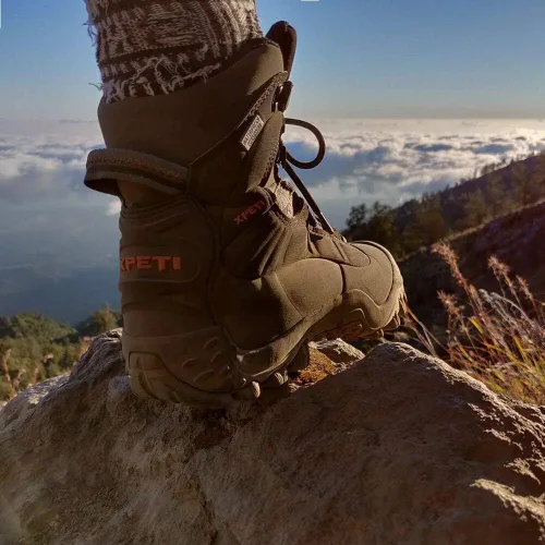 Miniatura 6 de Botas de senderismo impermeables Thermator de tiro medio para hombre, botas de senderismo para exteriores, 7