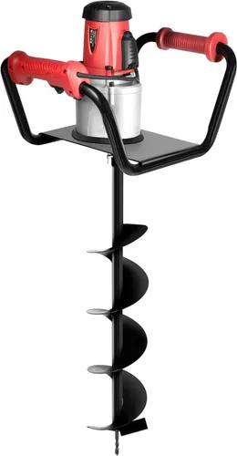 Miniatura 10 de Taladro eléctrico para taladros de poste de 1.5 KW, 1.6 HP, 110 V, taladro eléctrico de acero aleado, taladro de tierra, taladro de tierra