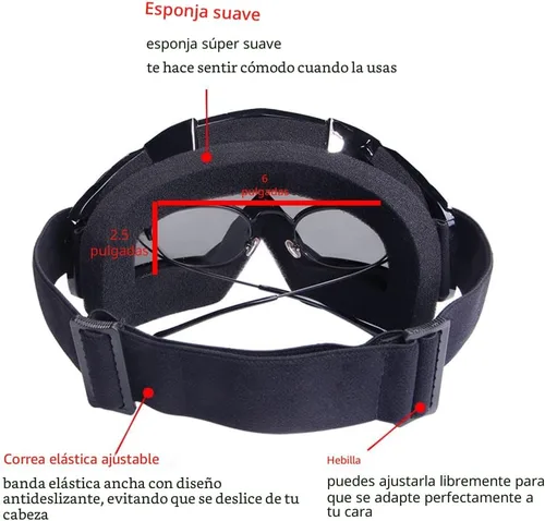 Miniatura 4 de Paquete de 2 gafas de motocross para ATV y bicicleta de tierra, gafas de motocicleta para hombres y mujeres, MX, para conducción, UTV, gafas