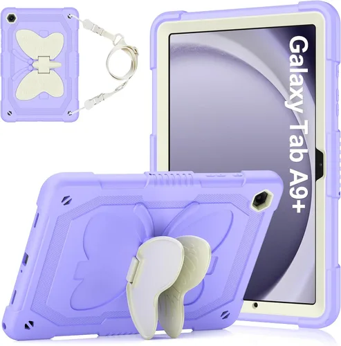 Miniatura 9 de HOGENL Funda para Samsung Galaxy Tab A9+/A9 Plus de 11 pulgadas 2023, funda protectora para tableta Galaxy Tab A9+ para niños y niñas con correa