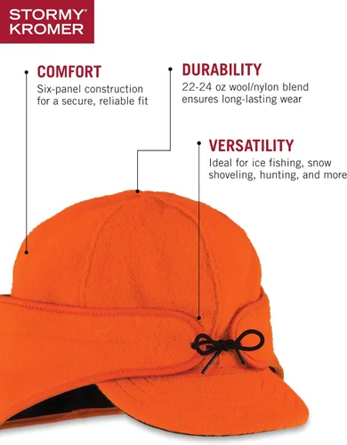 Miniatura 5 de Stormy Kromer Rancher Cap - Gorro de lana Thinsulate de invierno con orejeras de forro polar