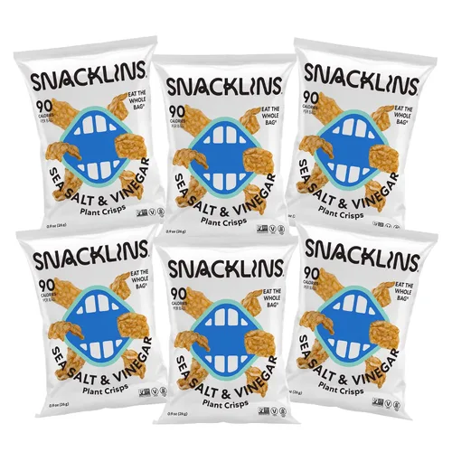 Miniatura 6 de SNACKLINS Chesapeake Bay - Patatas fritas a base de plantas – Veganas, sin gluten, sin granos, Kosher, aperitivo saludable bajo en calorías – Solo