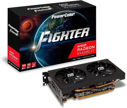 Miniatura 6 de PowerColor AMD Radeon RX 6500 XT ITX - Tarjeta gráfica para juegos con memoria GDDR6 de 4 GB
