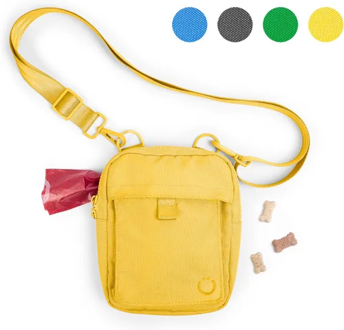 Miniatura 8 de Ubbi Bolsa de golosinas para perros para entrenamiento y caminar, opciones de uso de 3 vías, cruzado, cintura o clip, con cierre magnético