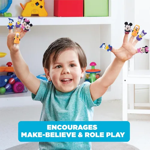 Miniatura 8 de Disney Mickey Mouse & Friends - Juego de marionetas de dedo de 10 piezas, recuerdos de fiesta, juego educativo, juguetes de baño y piscina