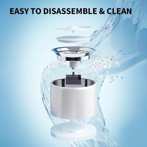 Miniatura 4 de PETKIT Eversweet 3 Pro Fuente de agua para gatos con bomba inalámbrica, 1.6L/56oz Fuentes de agua de acero inoxidable para gatos