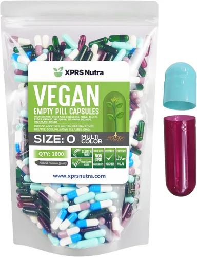 Miniatura 17 de XPRS Nutra Cápsulas vacías de tamaño 0 – 100 cápsulas veganas vacías transparentes – Píldora vegetariana – Llenado de cápsulas vegetales