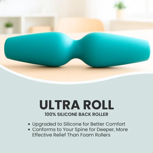 Miniatura 2 de Rodillo de espuma para aliviar el dolor de espalda, mejorado a silicona flexible, Ultra Roll elimina la presión de los huesos y los músculos
