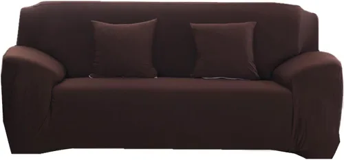 Miniatura 23 de Funda elástica para sofá de color sólido para sofá de 1/2/3/4 plazas, fundas para sofá modular en forma de L, protector de muebles con fundas