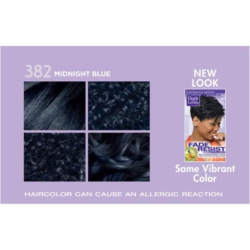 Miniatura 12 de SoftSheen-Carson Dark and Lovely Fade Resist - Tinte permanente y acondicionador para el cabello, de color intenso, azul medianoche 382