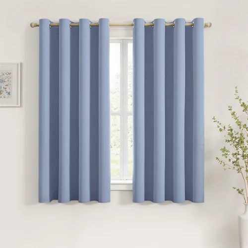 Miniatura 123 de MIULEE Cortinas opacas para dormitorio o sala de estar, juego de 2 paneles de cortina para ventana con aislamiento térmico y bloqueo de luz