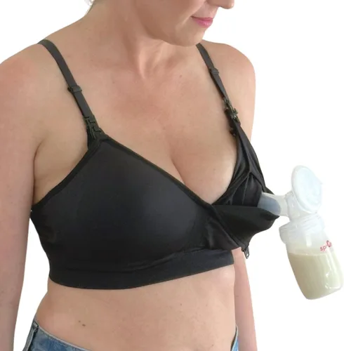 Miniatura 11 de Supermom Silhouette with Light Fixed Pads, Pumping Bra Hands Free, Adjustable Pumping & Nursing Bra for All Breast Pumps