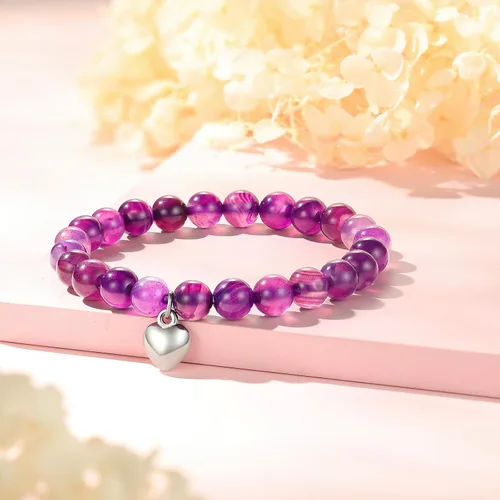 Miniatura 3 de Ralukiia Regalo para mujeres después de la cirugía, pulsera de amatista con oraciones curativas, regalos inspiradores de animación para mujeres