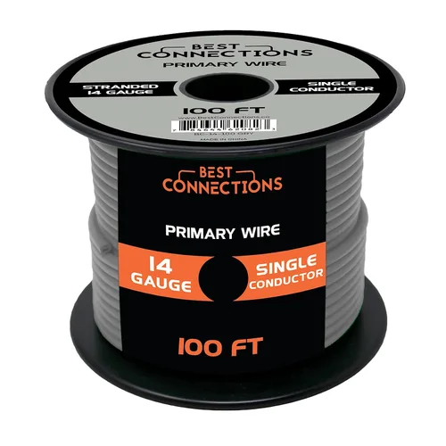 Miniatura 31 de BEST CONNECTIONS Cable primario automotriz – 100 pies (varias opciones de color) Ideal para remolques, altavoces y circuitos de iluminación Verde