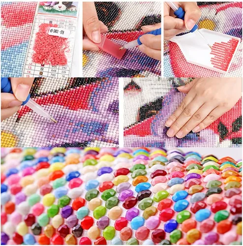 Miniatura 7 de Twinkel Pinkel Kits de pintura de diamantes 5D grandes para adultos, paisaje, cabaña, taladro completo, pintura de diamante, arte de bordado