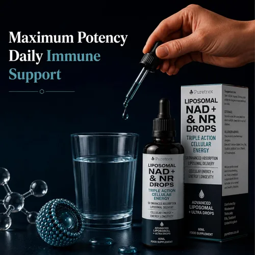 Miniatura 5 de Gotas liposomales de NAD+ y NR, suministro liposomal líquido, ultra gotas avanzadas, 2.0 fl oz (2 fl oz)
