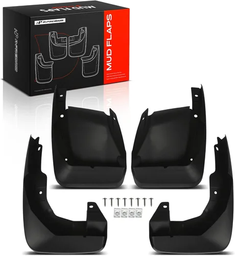A-Premium Juego de 4 guardabarros con accesorios de hardware compatibles con Honda CR-V 2007-2011, 2.4L, utilidad deportiva, delantera y trasera
