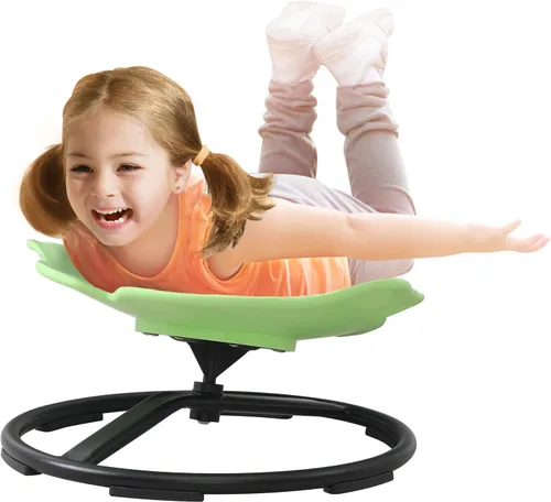 Silla giratoria sensorial para niños con autismo y TDAH, silla giratoria para uso en interiores y exteriores, juguetes para sentarse y girar, sillas