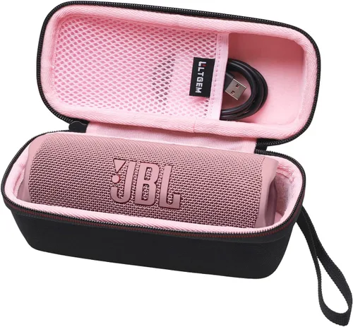 Miniatura 2 de LTGEM - Funda compatible con JBL Flip 7/5/6/Grip Altavoz Bluetooth portátil impermeable, bolsa de almacenamiento de viaje para oficina, color negro