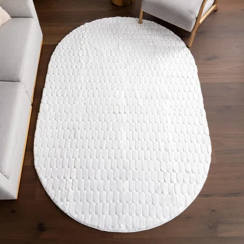 Miniatura 35 de nuLOOM SuperiorWash Collection Kai Blanco Hueso, 5 x 8 pies, esponjosa y acogedora, de alto tráfico, resistente a las manchas, fácil de limpiar, Kai