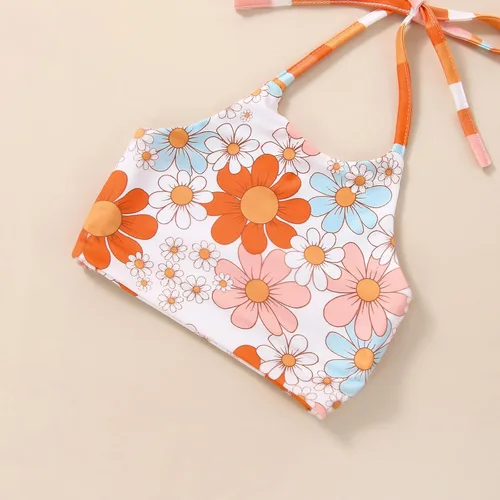 Miniatura 3 de Kupretty Conjunto de ropa de verano para bebé niña, pantalones acampanados para niños pequeños, conjunto de pantalones acampanados con estampado