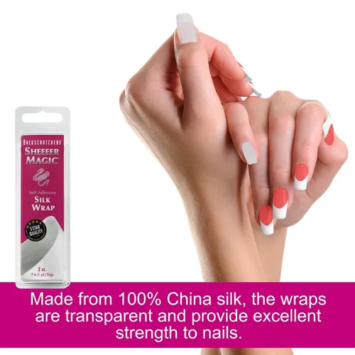Miniatura 3 de Backscratchers Sheeeer Magic Silk Wrap - Herramienta de manicura autoadhesiva para arte de uñas, extensión de uñas de bricolaje, 2