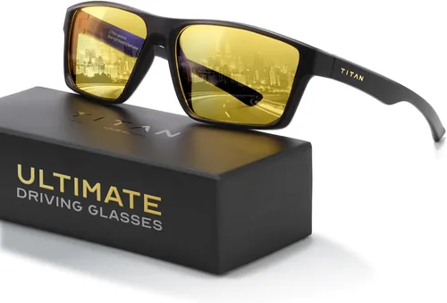 Miniatura 14 de Titan - Lentes de juego anti luz azul para hombre, protección UV400, bloqueo de luz azul para computadora, fatiga ocular Negro