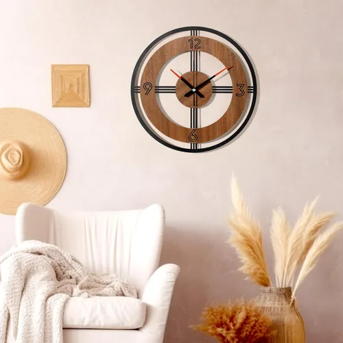 Miniatura 8 de Reloj de pared grande decorativo para pared, reloj redondo de cocina, decoración de cocina, relojes rústicos para paredes, reloj silencioso