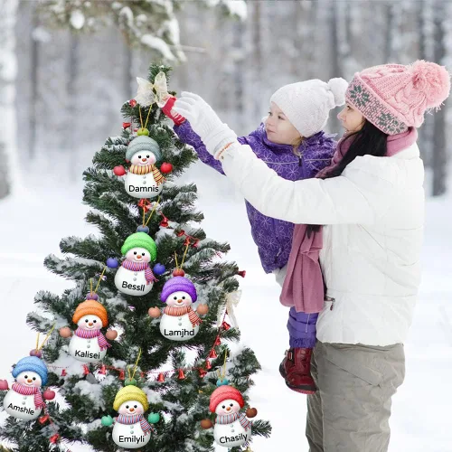 Miniatura 4 de Foto personalizada con luces de árbol de Navidad, foto familiar personalizada, lámpara de Navidad de metal, decoración de lámpara de Navidad