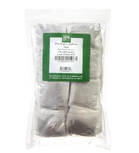 Pau D'Arco - Té de hierbas natural, 200 bolsas de 1 libra (Tabebuia Impetiginosa) (corteza interior), aproximadamente 200 bolsas de té individuales