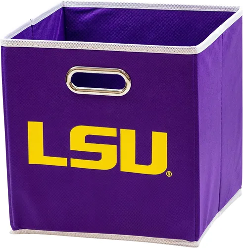 Miniatura 35 de Franklin Sports Cubos de almacenamiento de tela del equipo universitario de la NCAA hechos para adaptarse a organizadores de almacenamiento
