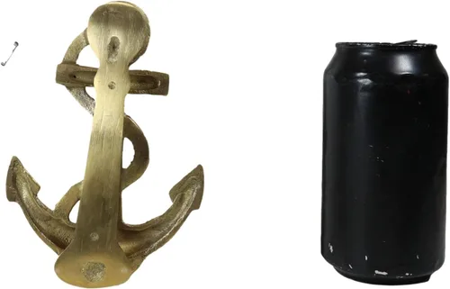 Miniatura 7 de Ebros Gift Escultura de metal de latón dorado marino náutico marinero ancla puerta de la alabanza con placa llamativa integrada 5.5 pulgadas